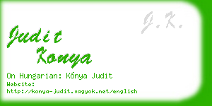 judit konya business card